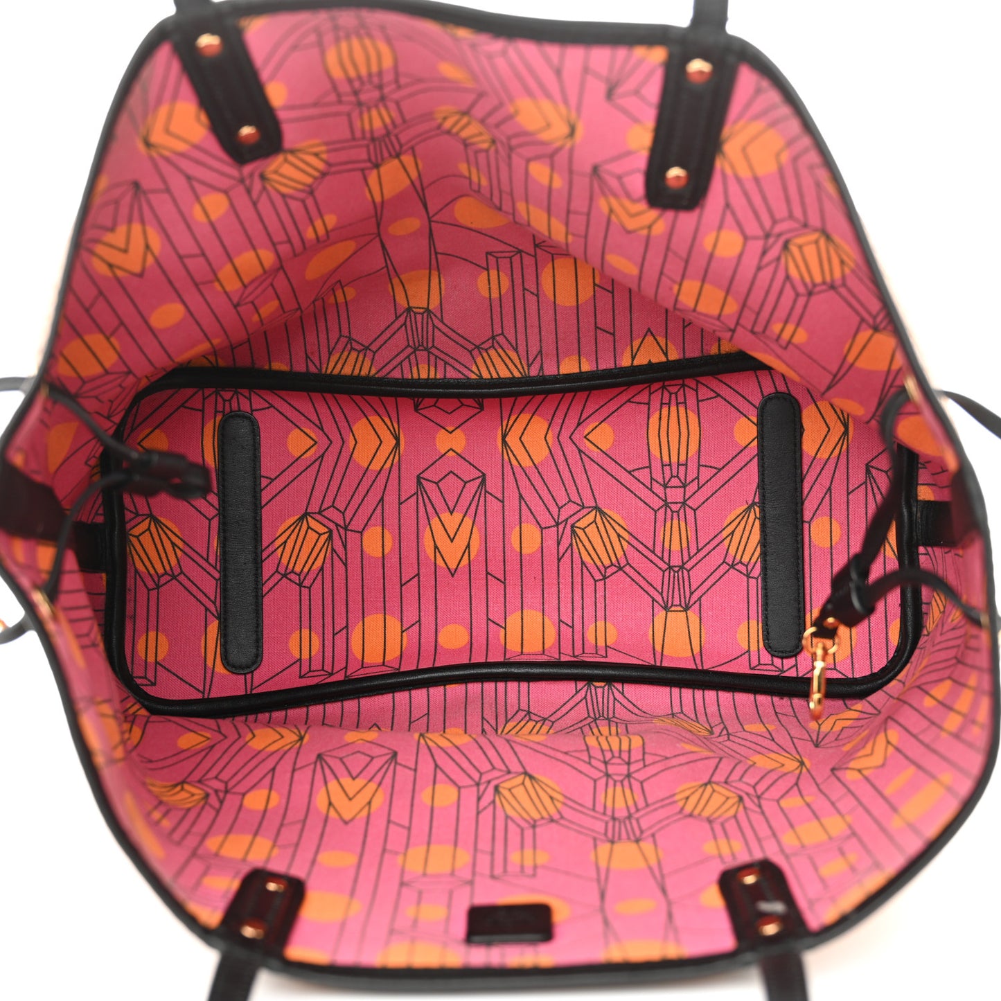 Visetos Medium Project Reversible Shopper Tote Cognac