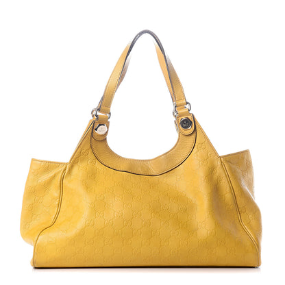 Gucci Guccissima Charmy Shoulder Bag Yellow 1 of 9