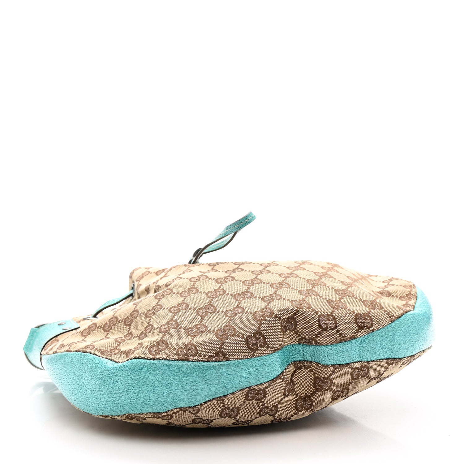 Gucci Monogram Drawstring Hobo Turquoise 4 of 15