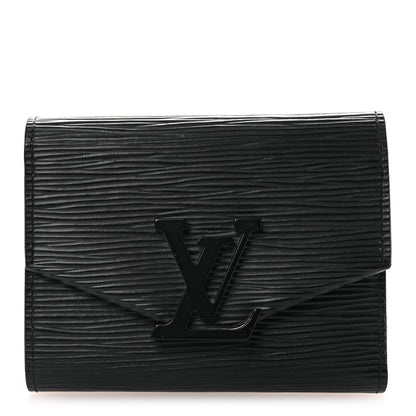 Louis Vuitton Epi Grenelle Compact Wallet Black 1 of 7