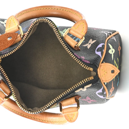 Louis Vuitton Monogram Multicolor Mini Sac HL Speedy Black 5 of 7