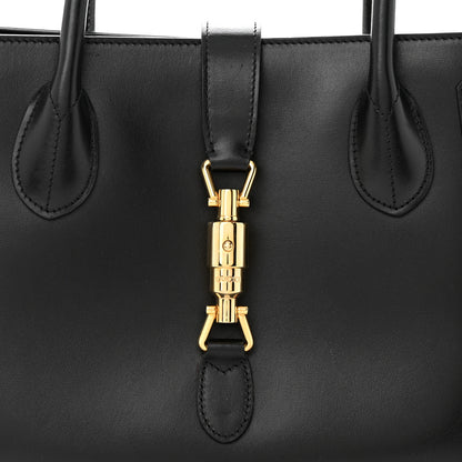 Gucci Boarded Plutone Calfskin Medium Jackie 1961 Tote Black 8 of 11