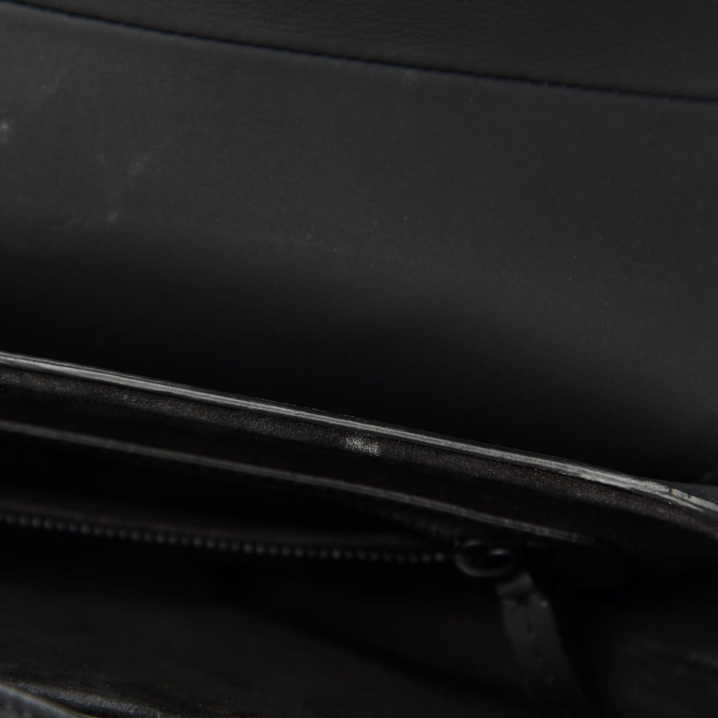 Ultra Matte Calfskin Saddle Bag Black