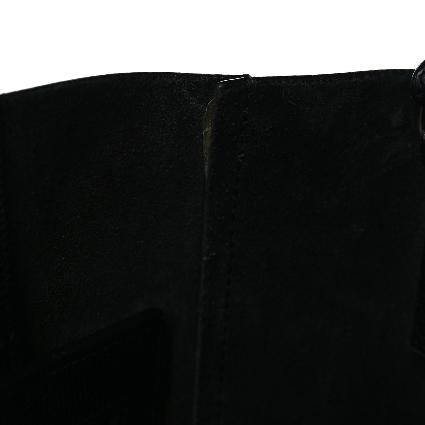 Grained Calfskin Small Vertical Cabas Black