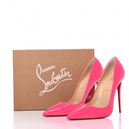 Christian Louboutin Patent So Kate 120 Pumps 40.5 Shocking Pink 8 of 8
