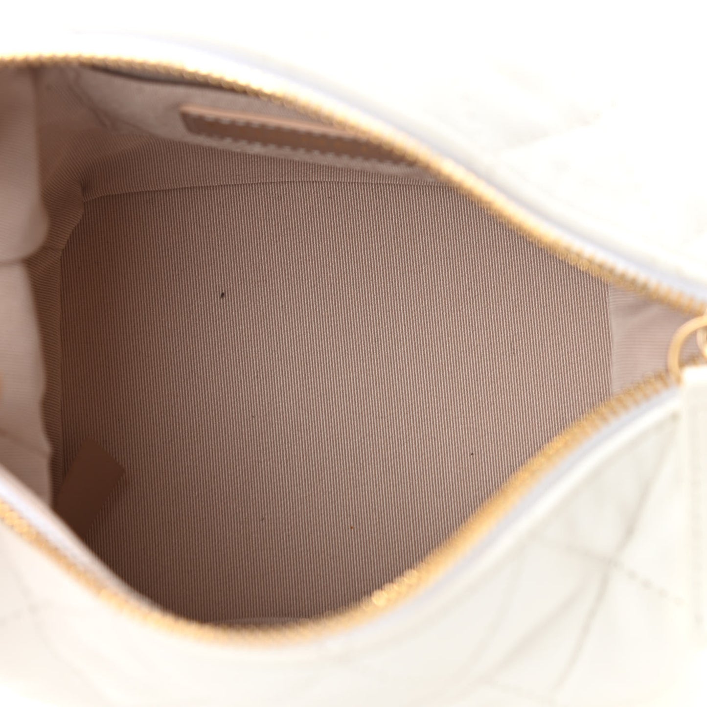 Lambskin Quilted Small Perfect Meeting Hobo White