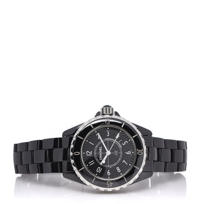 Chanel Stainless Steel Ceramic 33mm J12 Quartz Watch Black 2 of 5