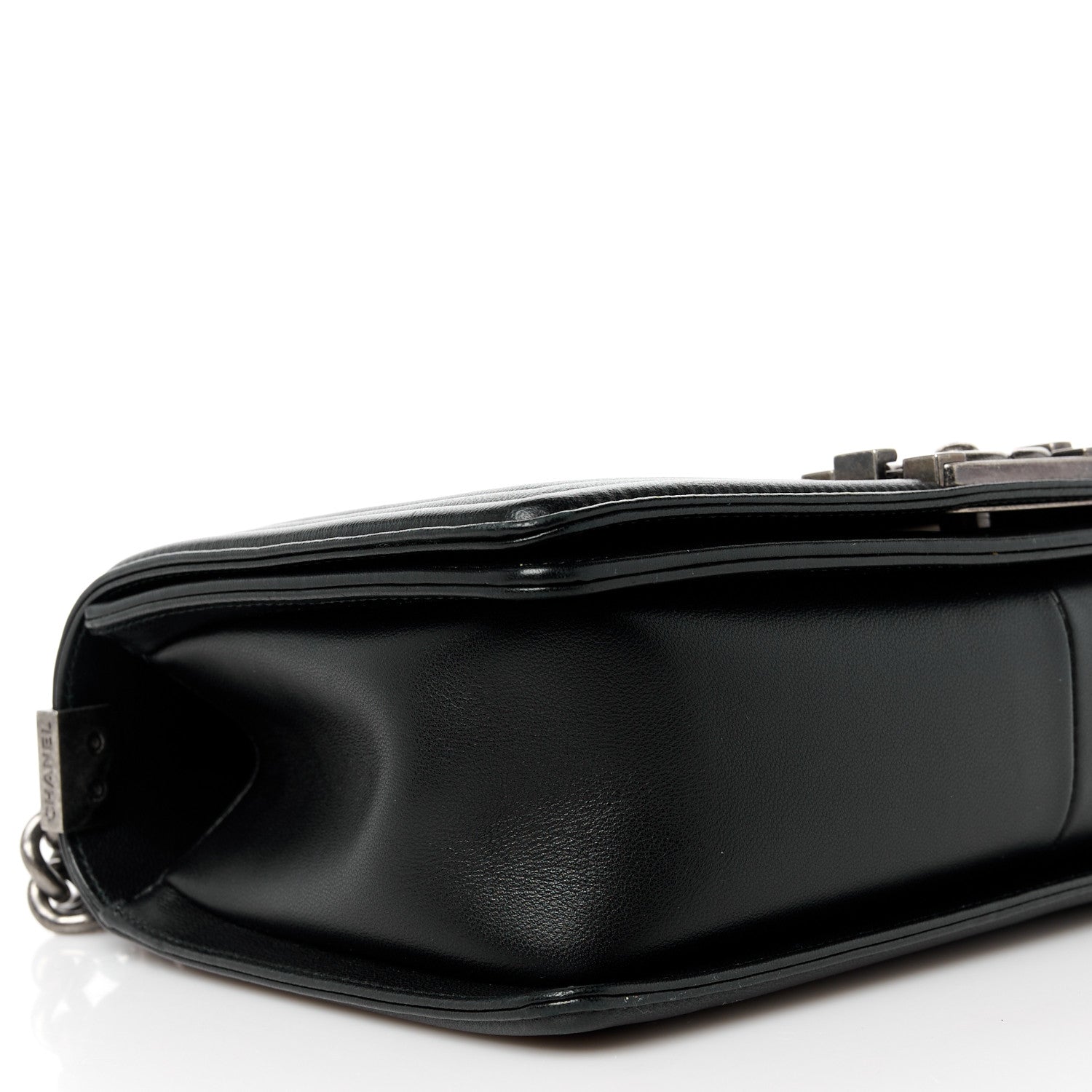 Chanel Lambskin Quilted Medium Boy Flap Black 8 of 11