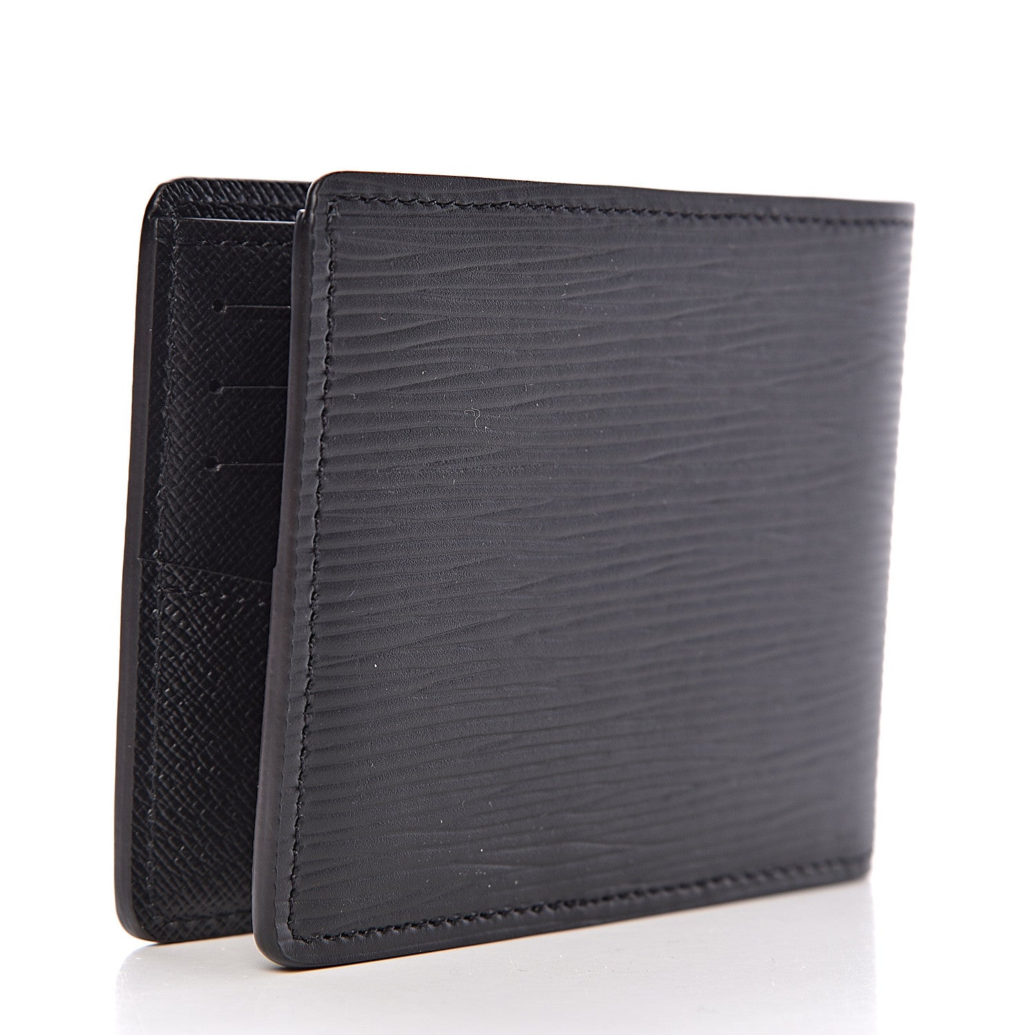 Louis Vuitton Epi Slender Wallet Black 3 of 9