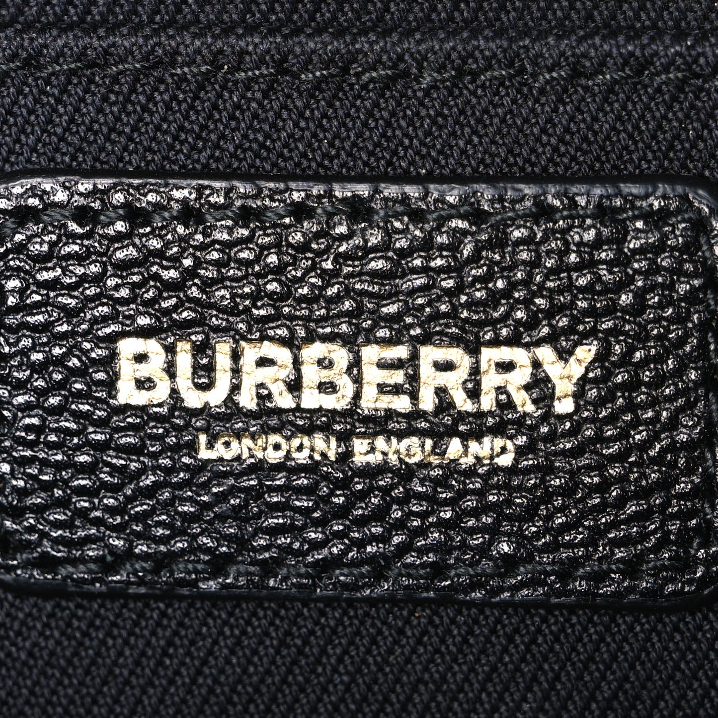 Giant Check Calfskin Large Camera Bag Black