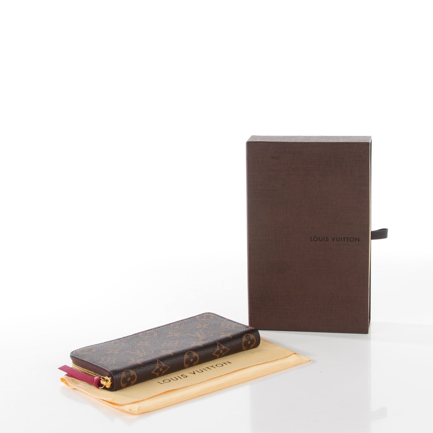 Monogram Clemence Wallet Fuchsia