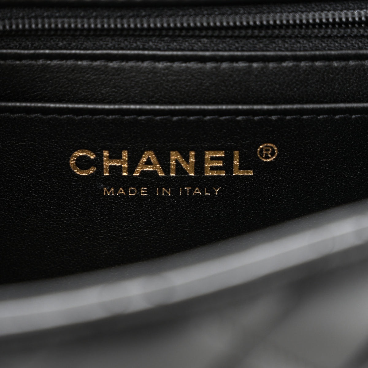 Lambskin Quilted Mini Top Handle Rectangular Flap Black