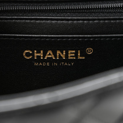 Chanel Lambskin Quilted Mini Top Handle Rectangular Flap Black 6 of 11