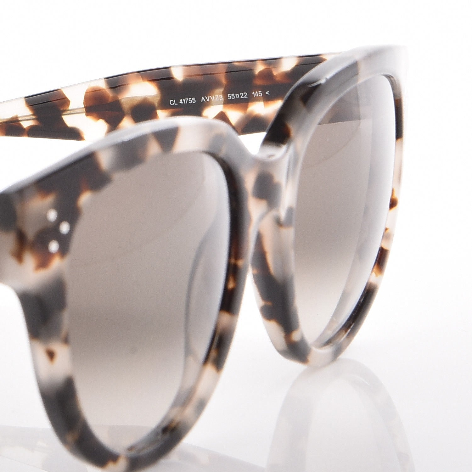 Celine Audrey Sunglasses CL 41755 Spotted Havana 6 of 7