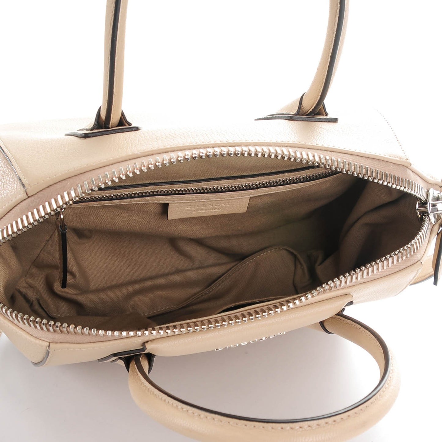 Sugar Goatskin Small Antigona Mastic