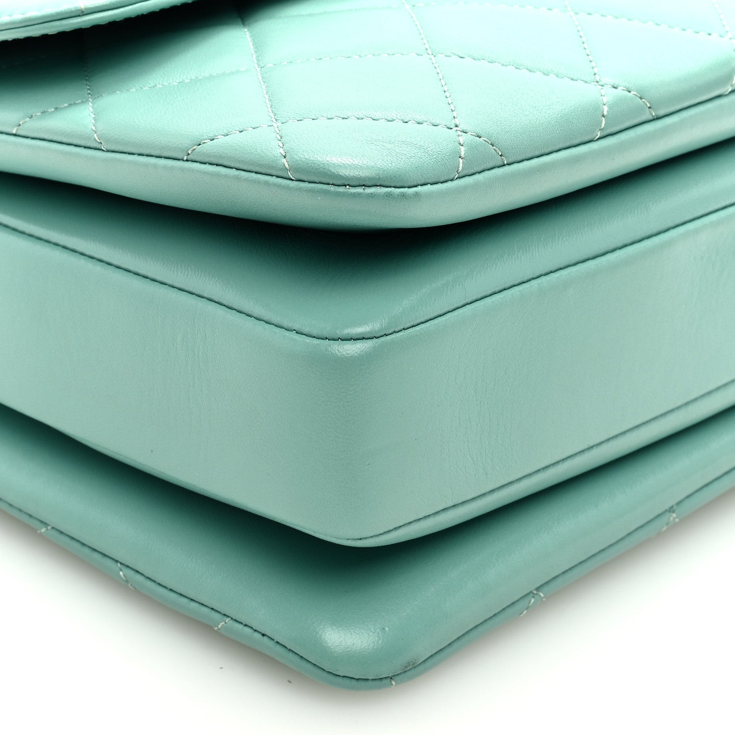 Chanel Lambskin Quilted Medium Trendy CC Flap Dual Handle Bag Light Green 9 of 10