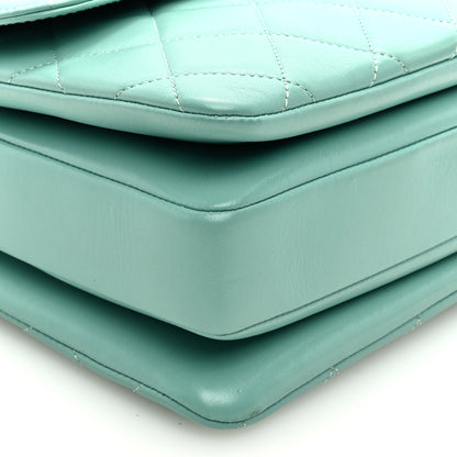 Chanel Lambskin Quilted Medium Trendy CC Flap Dual Handle Bag Light Green 9 of 10