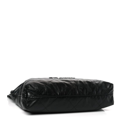 Chanel Shiny Caviar Quilted Monochrome Chanel 22 Black 5 of 10