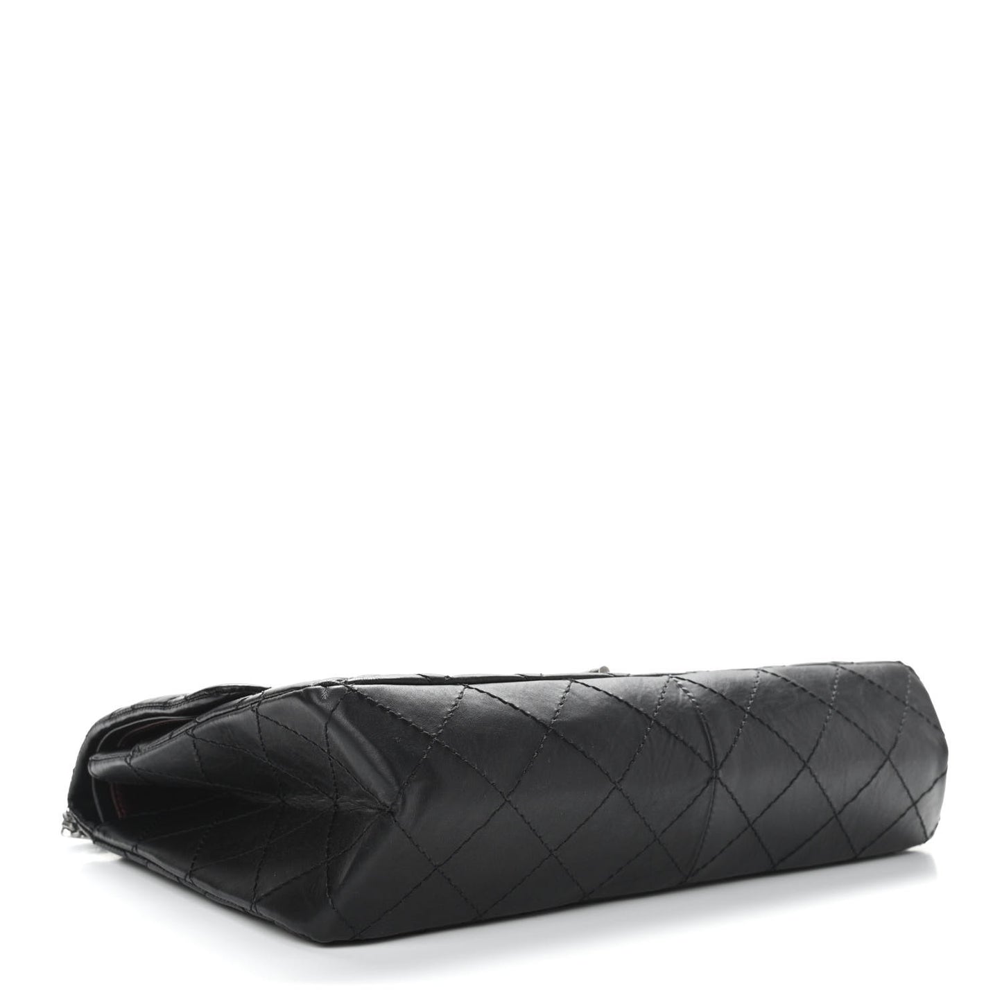 Aged Calfskin Quilted 2.55 Reissue 226 Flap Black