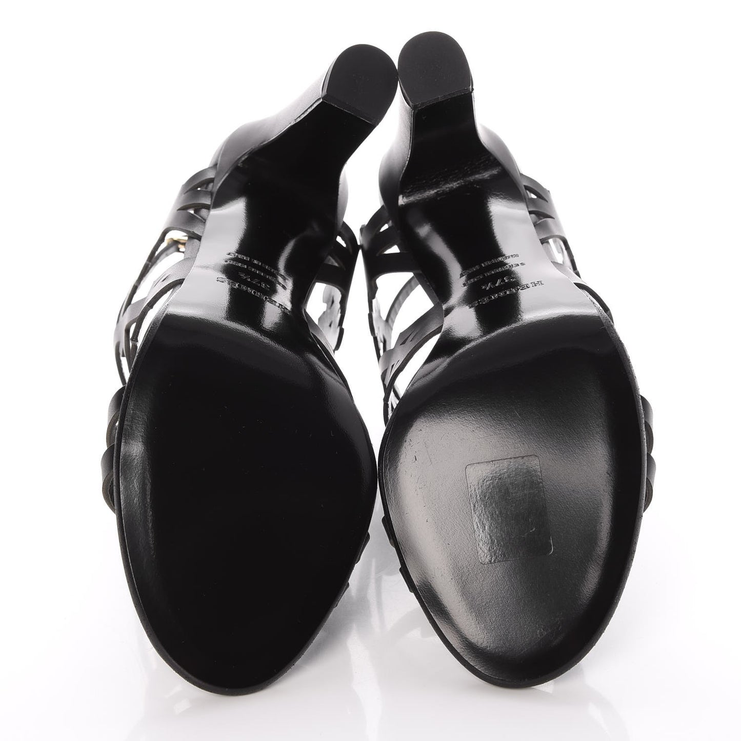 Calfskin Keira Sandals 37.5 Black