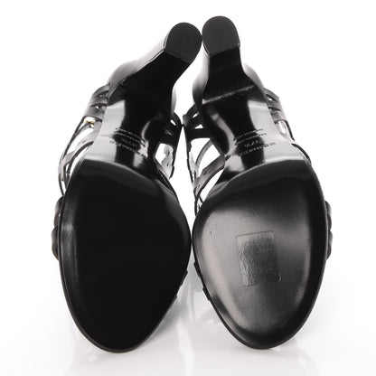Hermes Calfskin Keira Sandals 37.5 Black 5 of 8