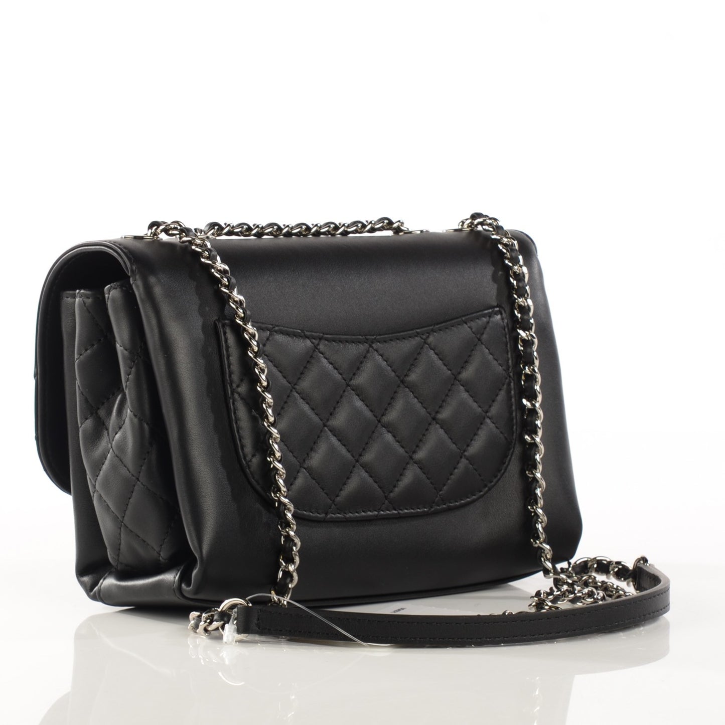 Calfskin Mini Tramezzo Flap Black