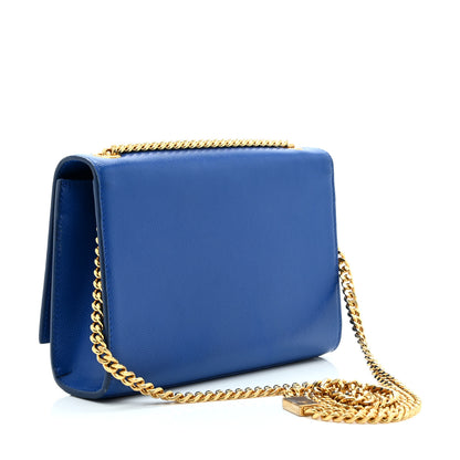 Saint Laurent Grain De Poudre Small Classic Monogram Kate Satchel Royal Blue 3 of 11