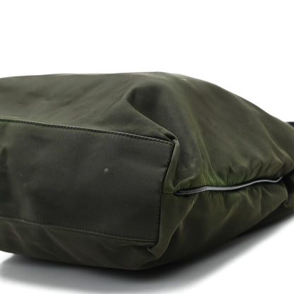 Prada Tessuto Nylon Shopping Tote Green 9 of 9