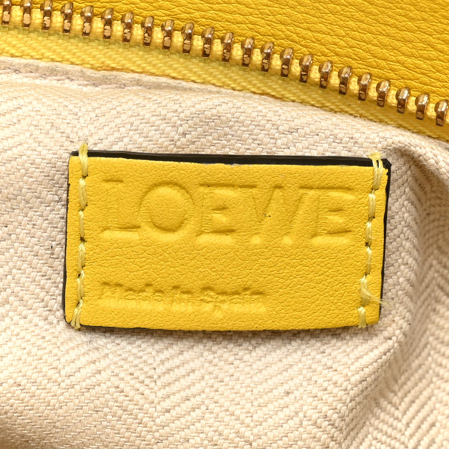 Calfskin Small Puzzle Bag Yellow