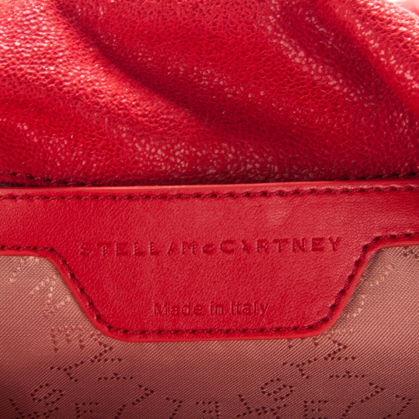 Shaggy Deer Mini Falabella Fold Over Tote Cherry