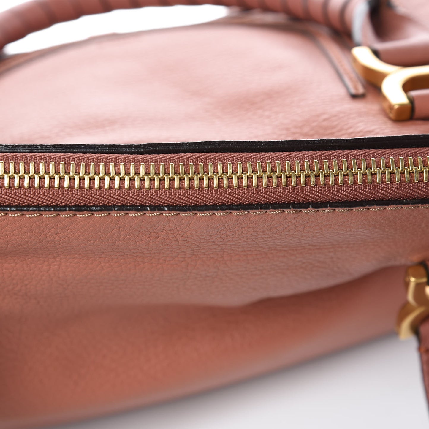 Calfskin Medium Marcie Satchel Coral