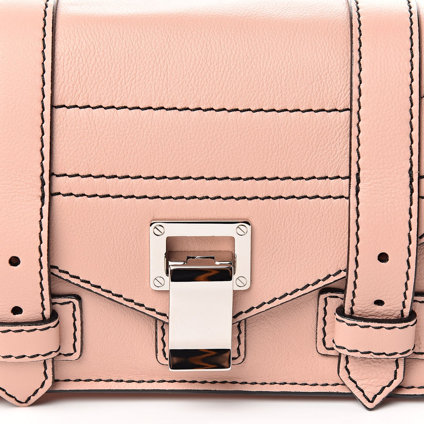 Soft Grainy Calfskin Mini PS1 Crossbody Bag Deep Blush