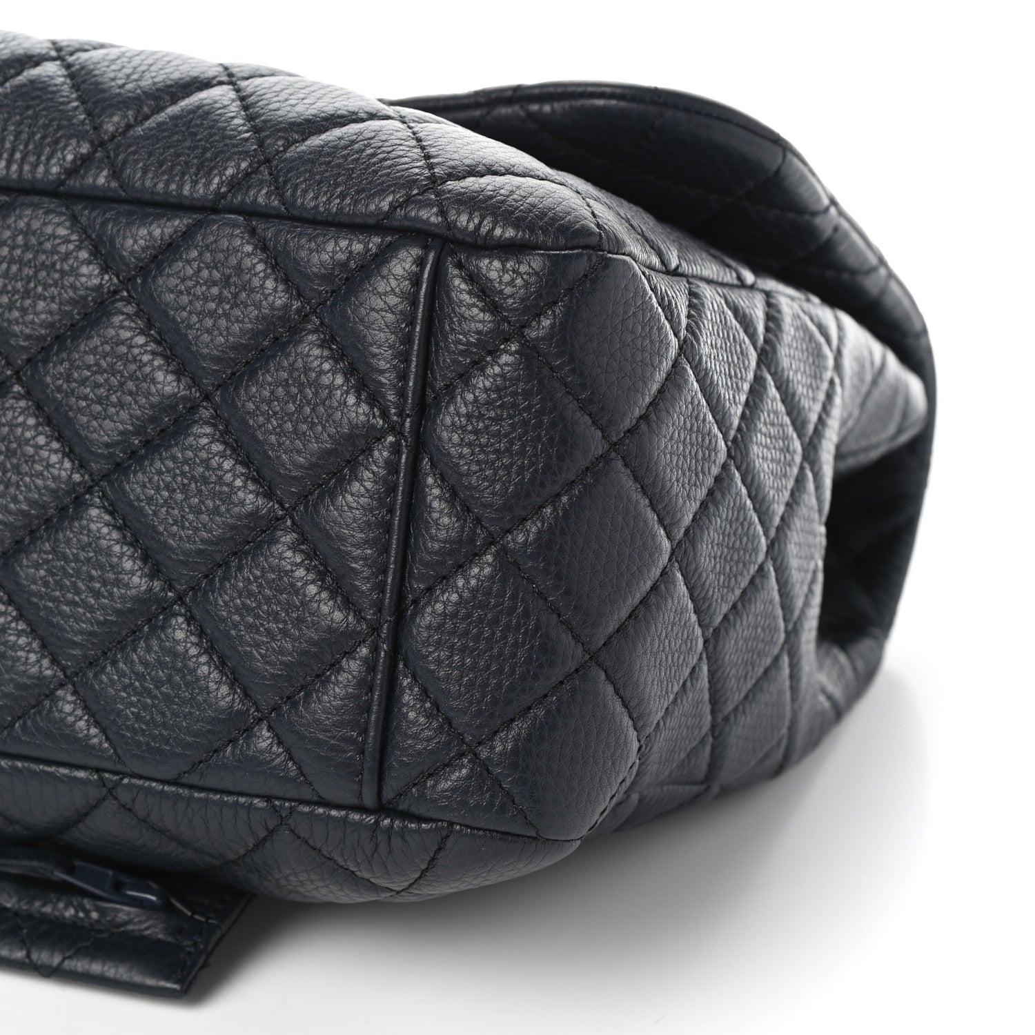 Chanel Calfskin Quilted Small XXL Travel Flap Bag Navy 10 of 10