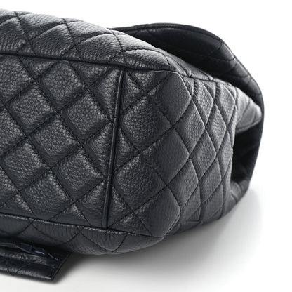 Chanel Calfskin Quilted Small XXL Travel Flap Bag Navy 10 of 10