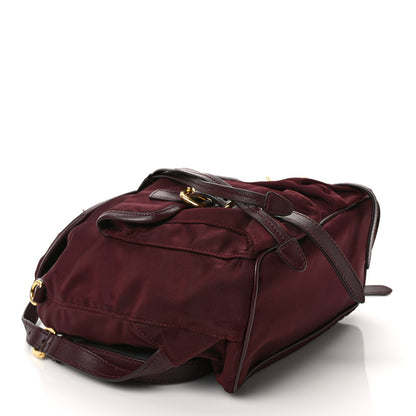 Prada Tessuto Nylon Small Backpack Bordeaux 4 of 9