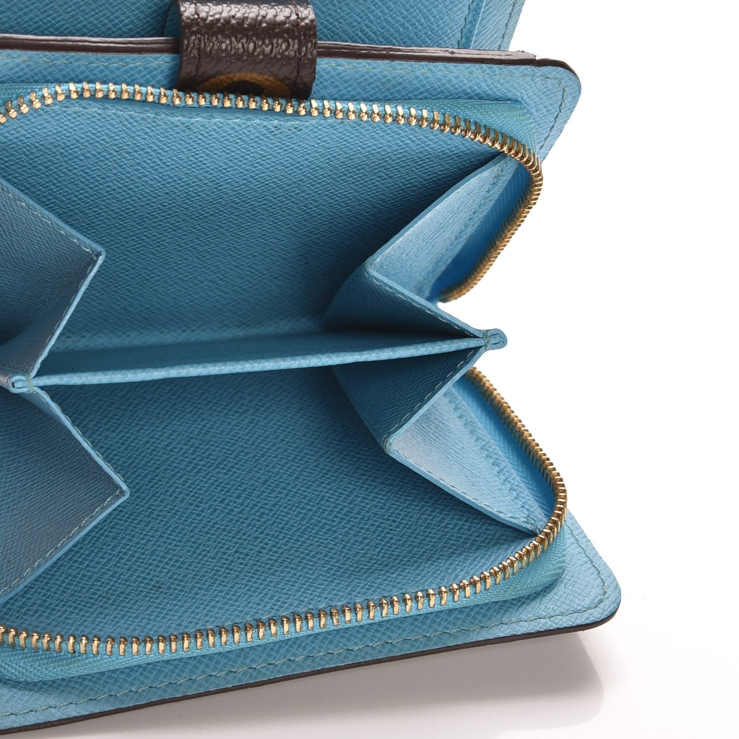 Louis Vuitton Monogram Groom Compact Zip Wallet Blue 6 of 8