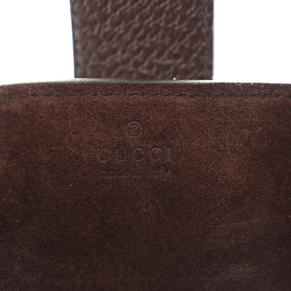 Gucci Suede Textured Dollar Calfskin Web Medium Jackie 1961 Crossbody Bag Brown 7 of 11
