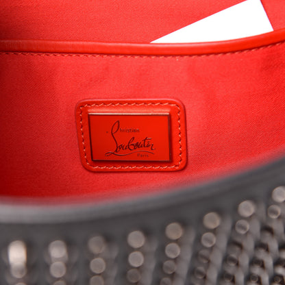 Christian Louboutin Calfskin Spikes Loubiposh Chain Clutch Anthracite Gun Metal 8 of 11