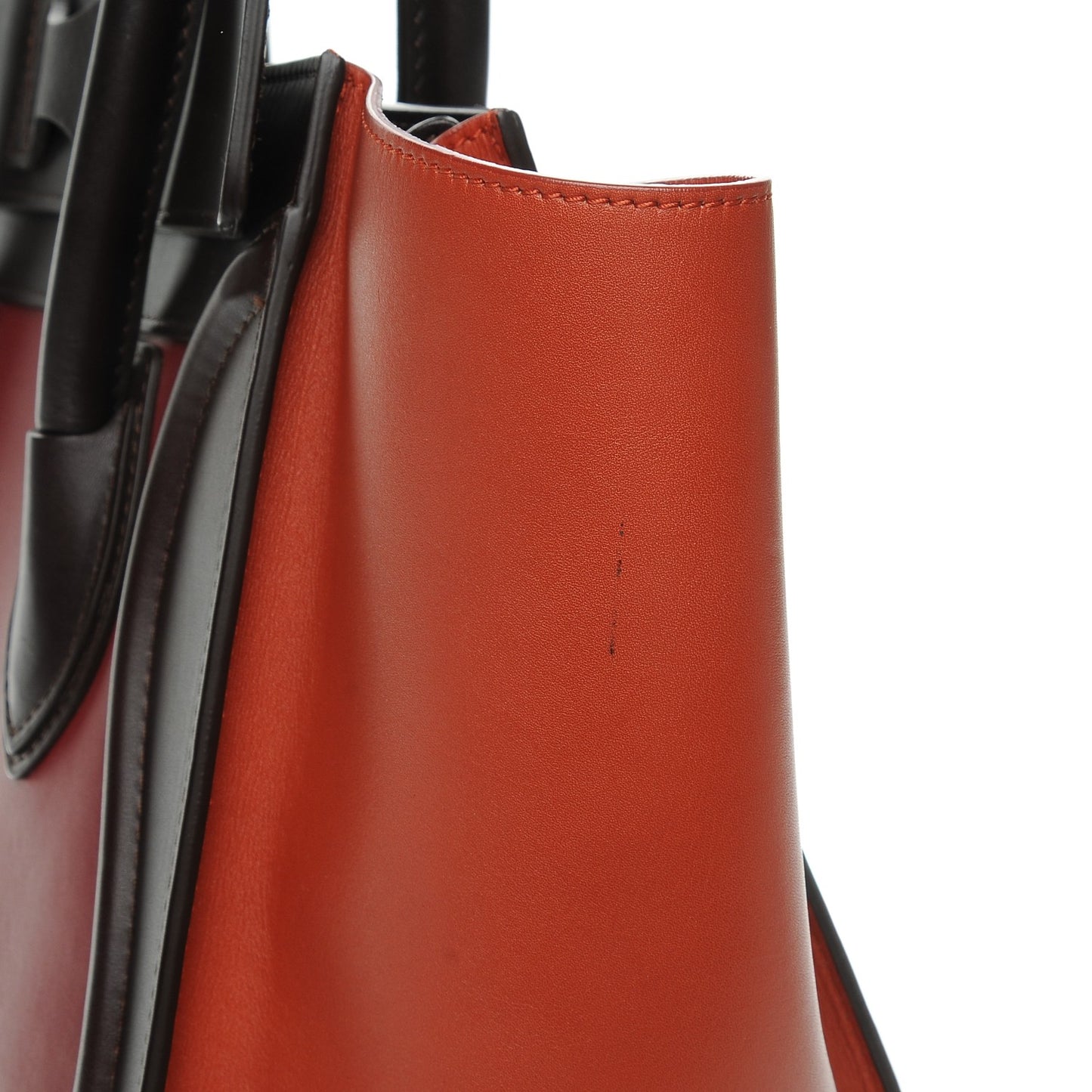 Satin Calfskin Mini Tri-Color Luggage Blood