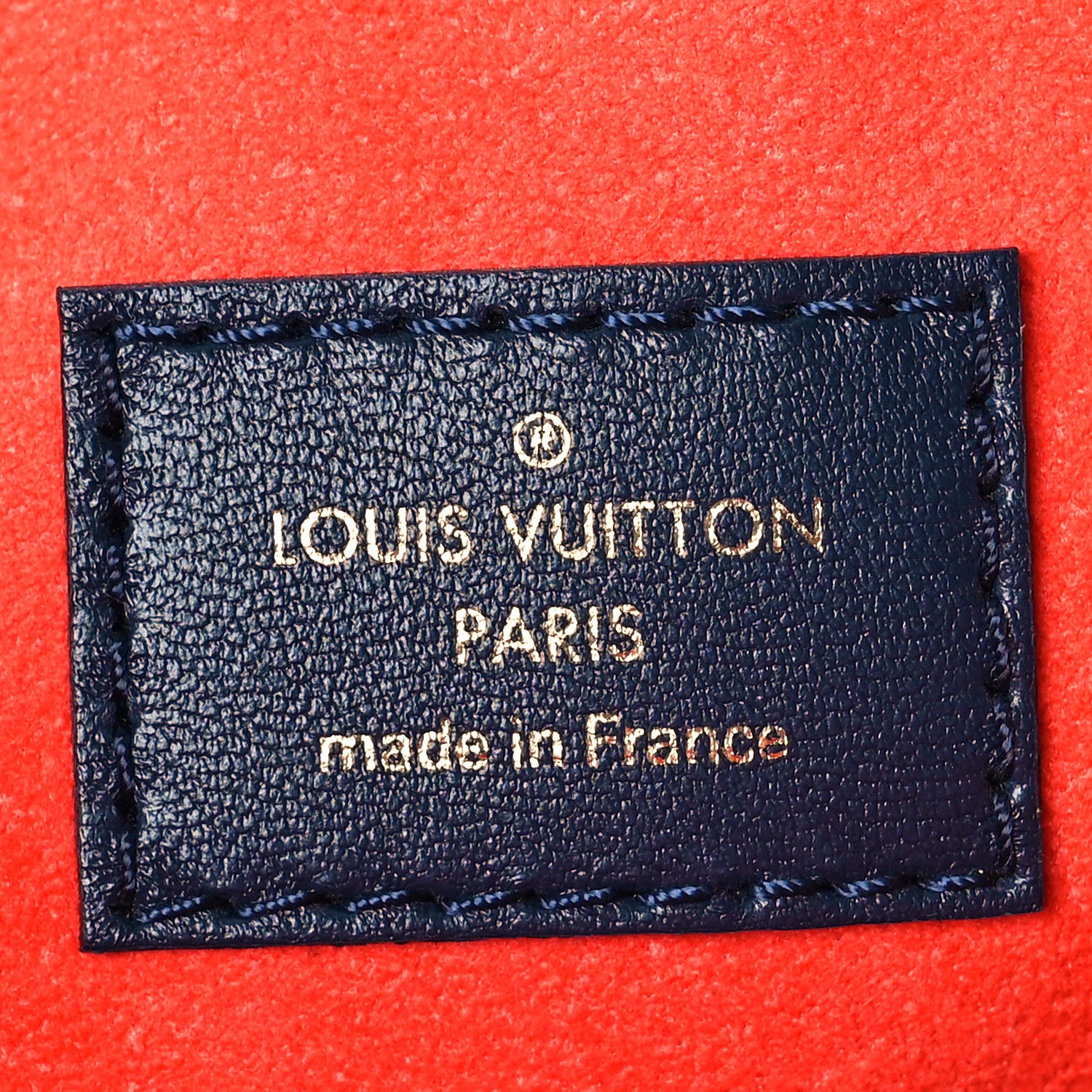 Louis Vuitton Lambskin Embossed Monogram LV Garden Coussin MM Navy Blue 7 of 9