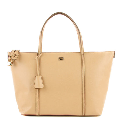 Dolce & Gabbana Textured Calfskin Miss Escape Tote Beige 1 of 6