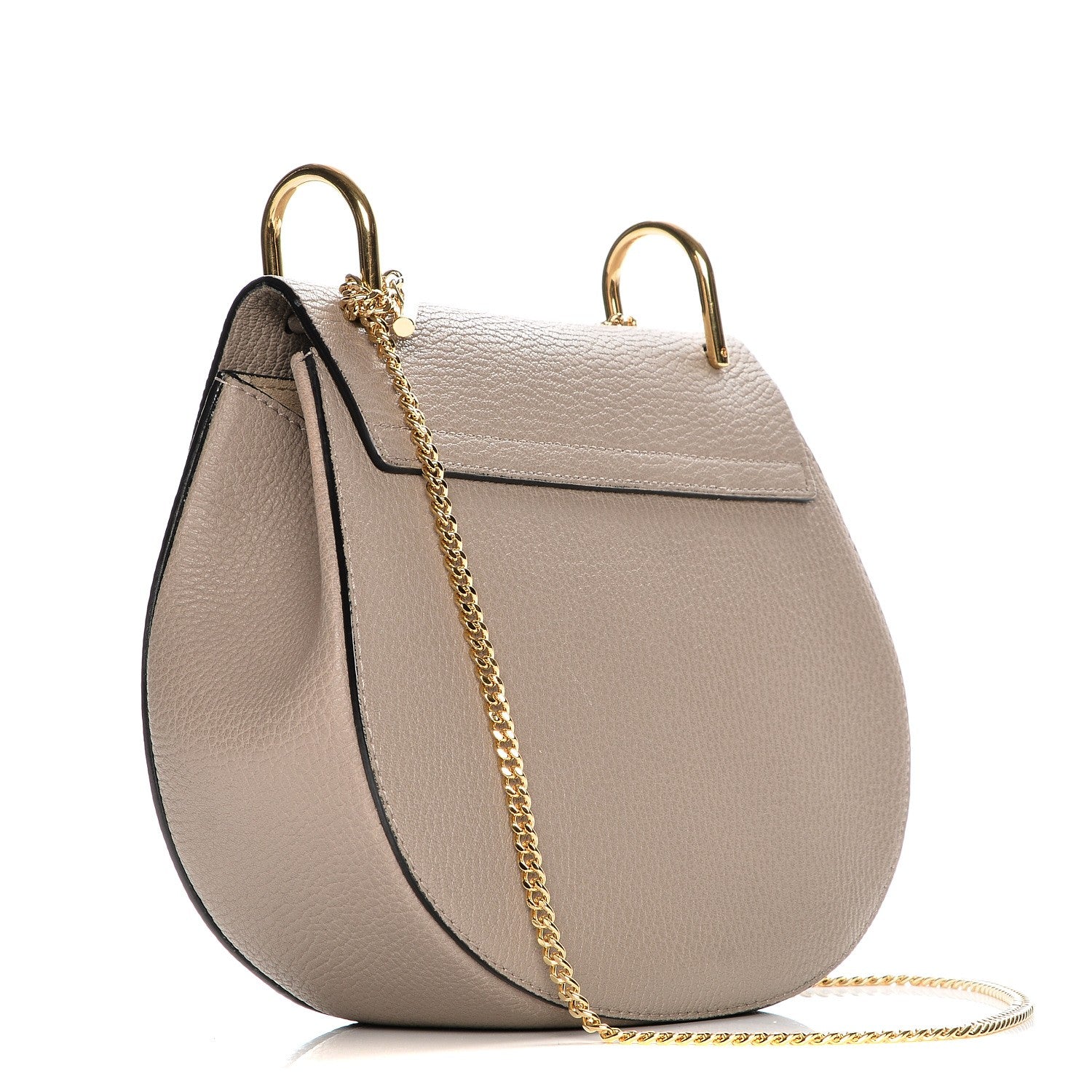 Chloe Grained Lambskin Drew Shoulder Bag Motty Grey 4 of 8