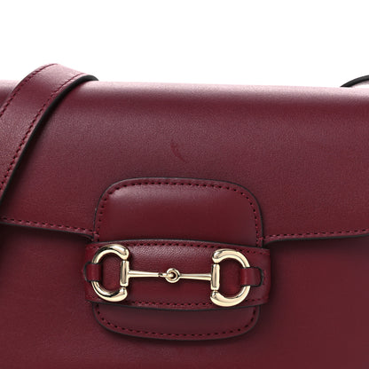 Gucci Arabella Calfskin Horsebit 1955 Shoulder Bag Rosso Ancora 9 of 13