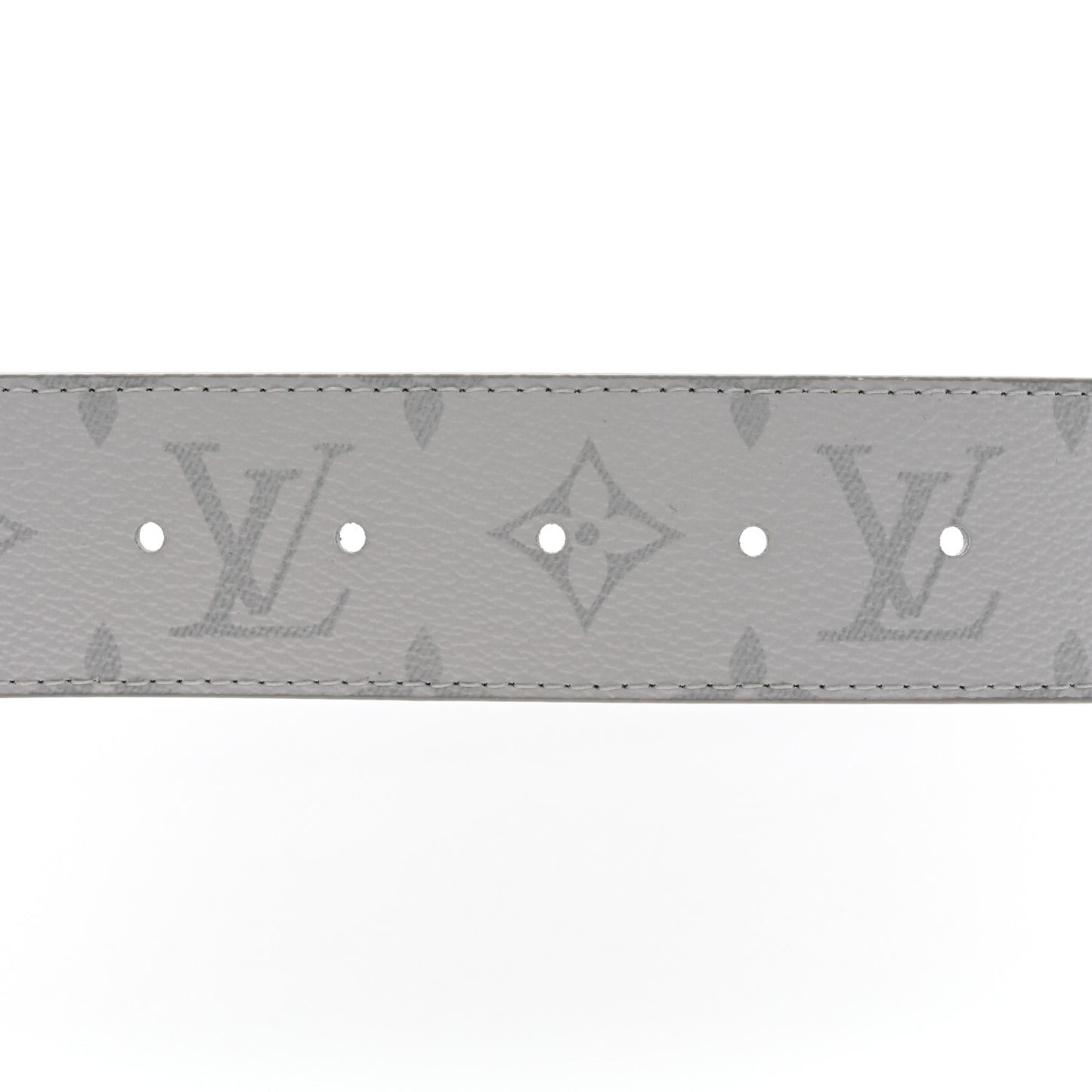 Monogram 40mm Reversible LV Initiales Belt 85 34 White Green