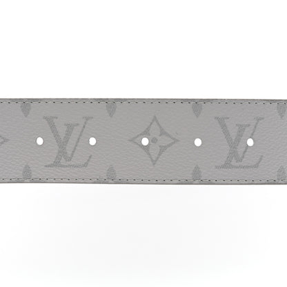 Louis Vuitton Monogram 40mm Reversible LV Initiales Belt 85 34 White Green 3 of 6