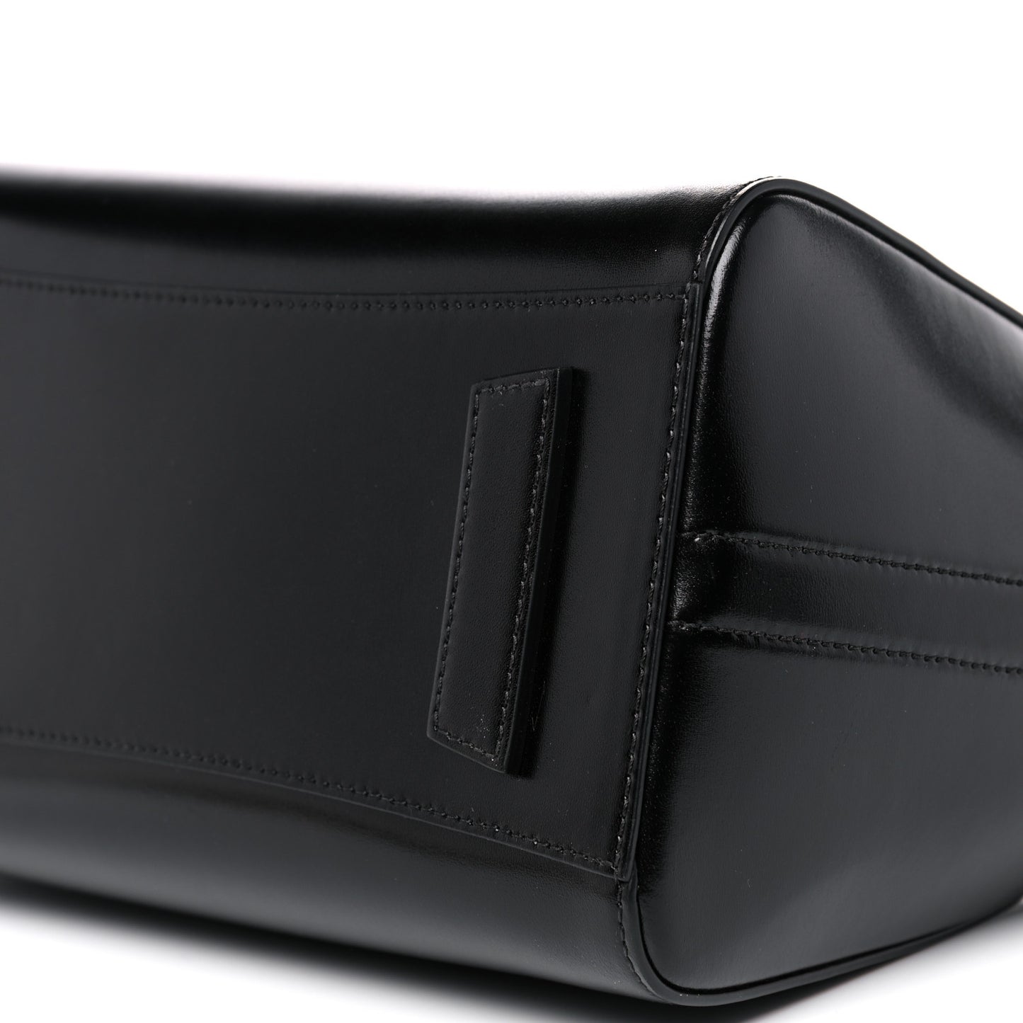 Shiny Lord Calfskin Small Antigona Black