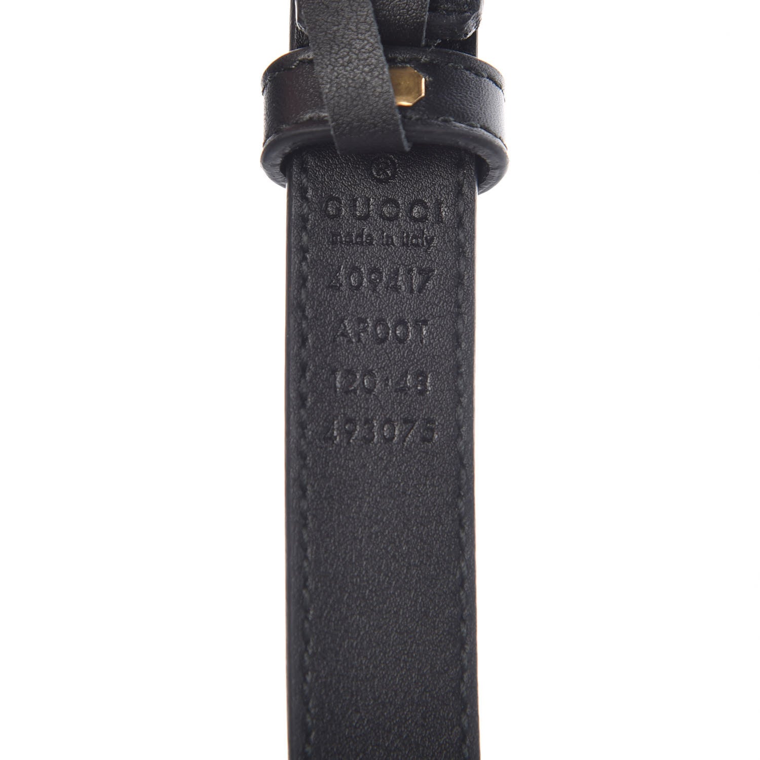 Gucci Calfskin Double G 20mm Belt 120 48 Black 7 of 8