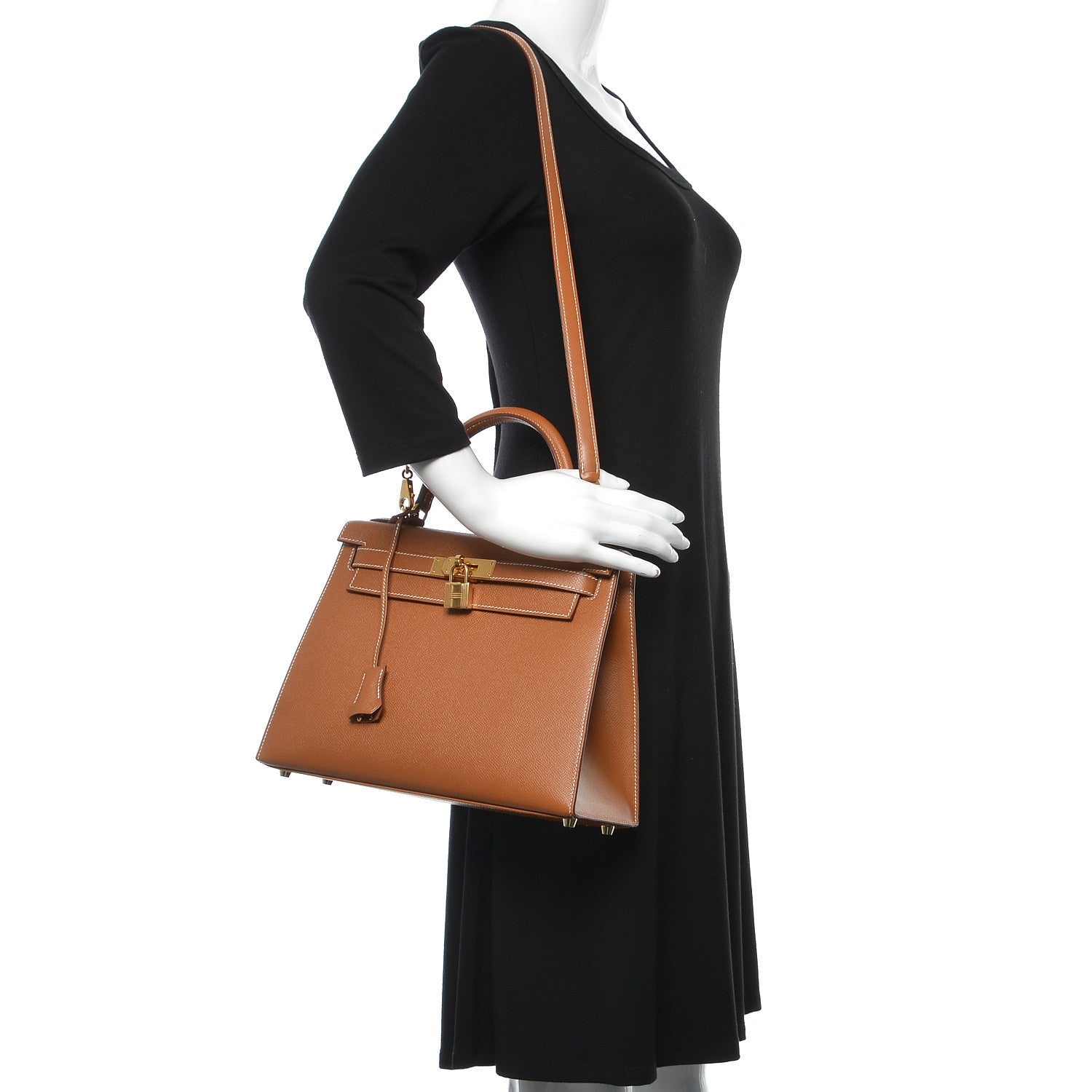 Hermes Epsom Kelly Sellier 28 Gold 3 of 37