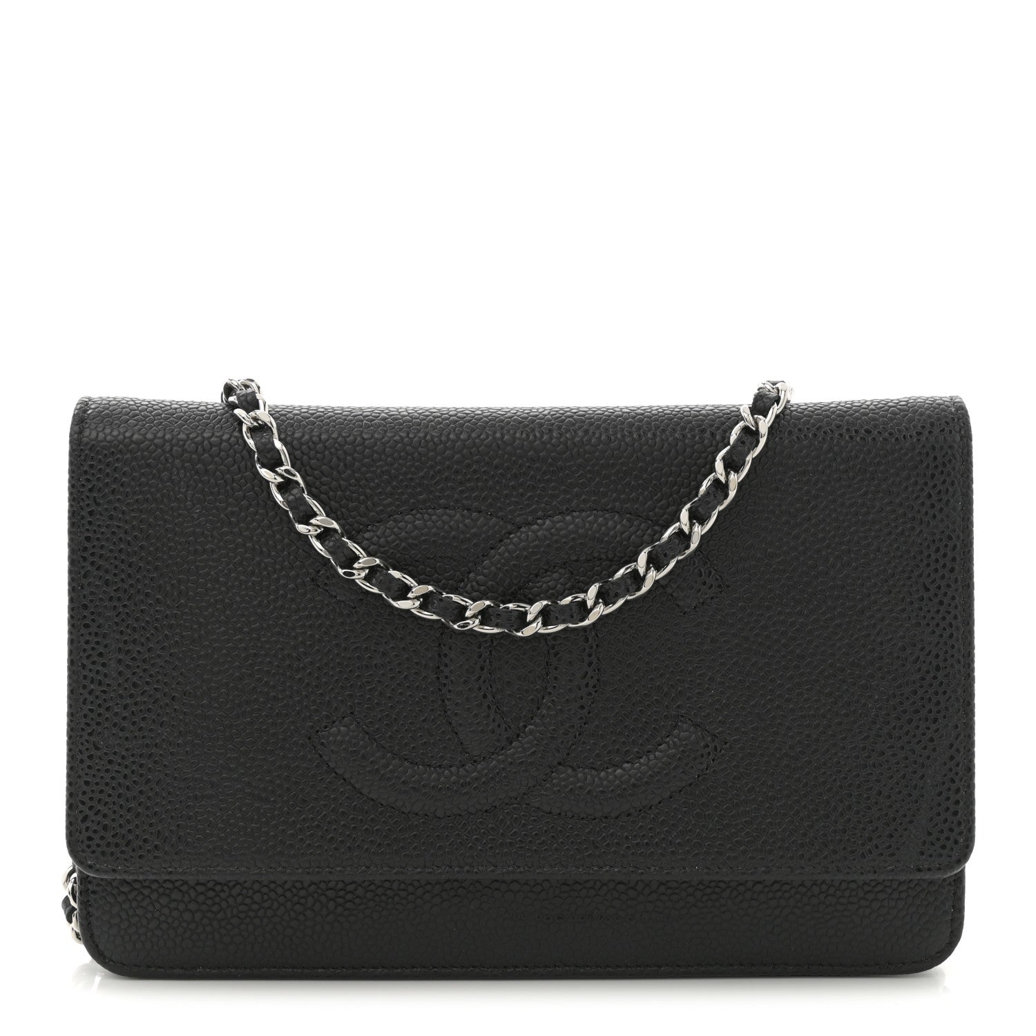 Chanel Caviar Timeless CC Wallet on Chain WOC Black 1 of 11