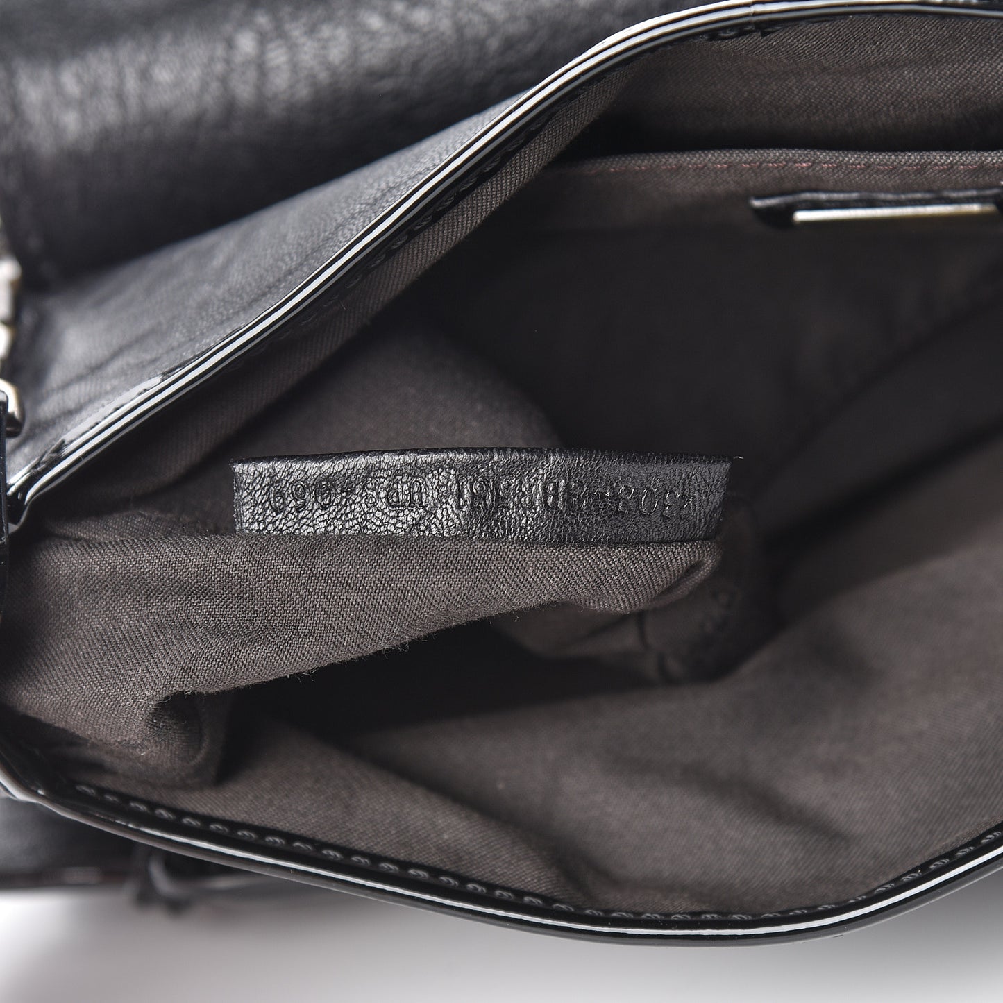 Nappa Patent B Bis Flap Bag Black